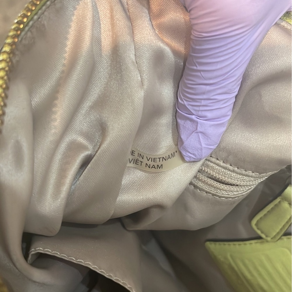 Coach park duffle soft yellow shoulder hand bag purse